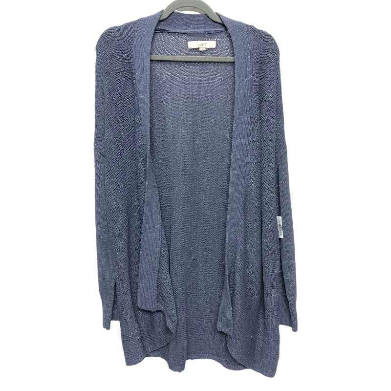 Women's Low Collar SweatersSweater Cardigan By Loft In Blue, Size: L