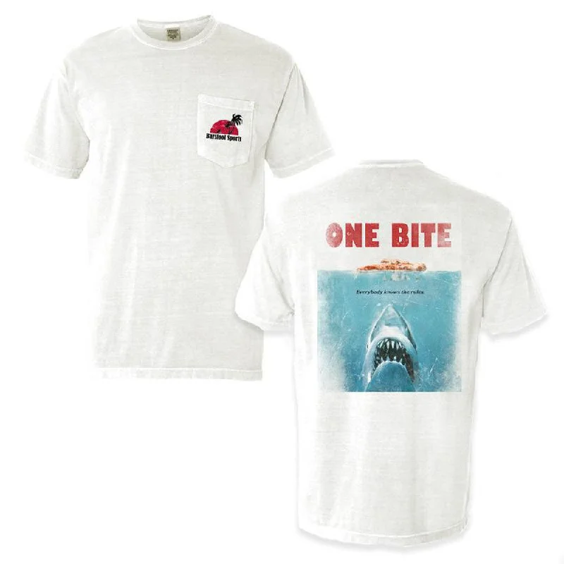 Women's Blouse with ButtonsShark One Bite Pocket Tee