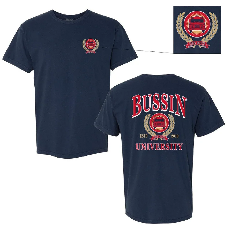 Women's Blouse with FlouncesBussin University Tee