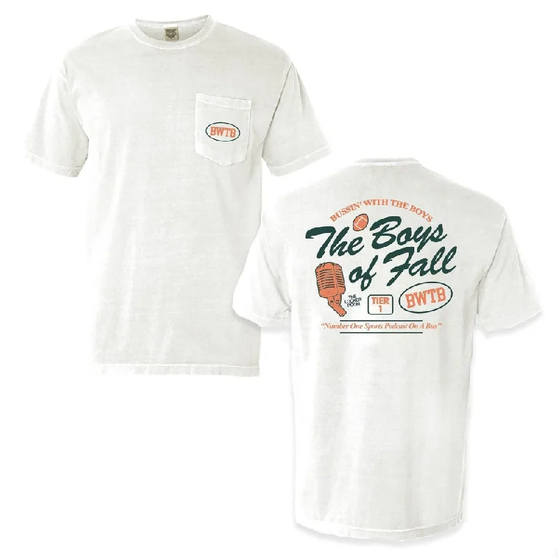 Women's Blouse with Boat CollarThe Boys of Fall Pocket Tee