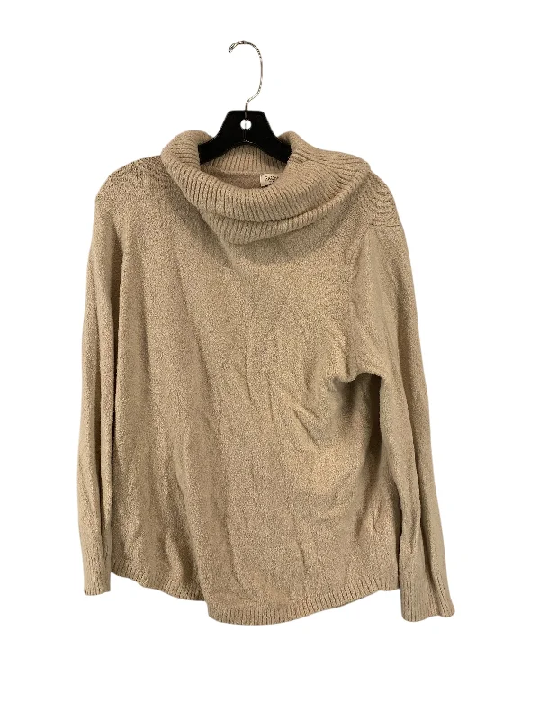 Women's Lapel Collar SweatersSweater By Rachel Zoe In Tan, Size: L