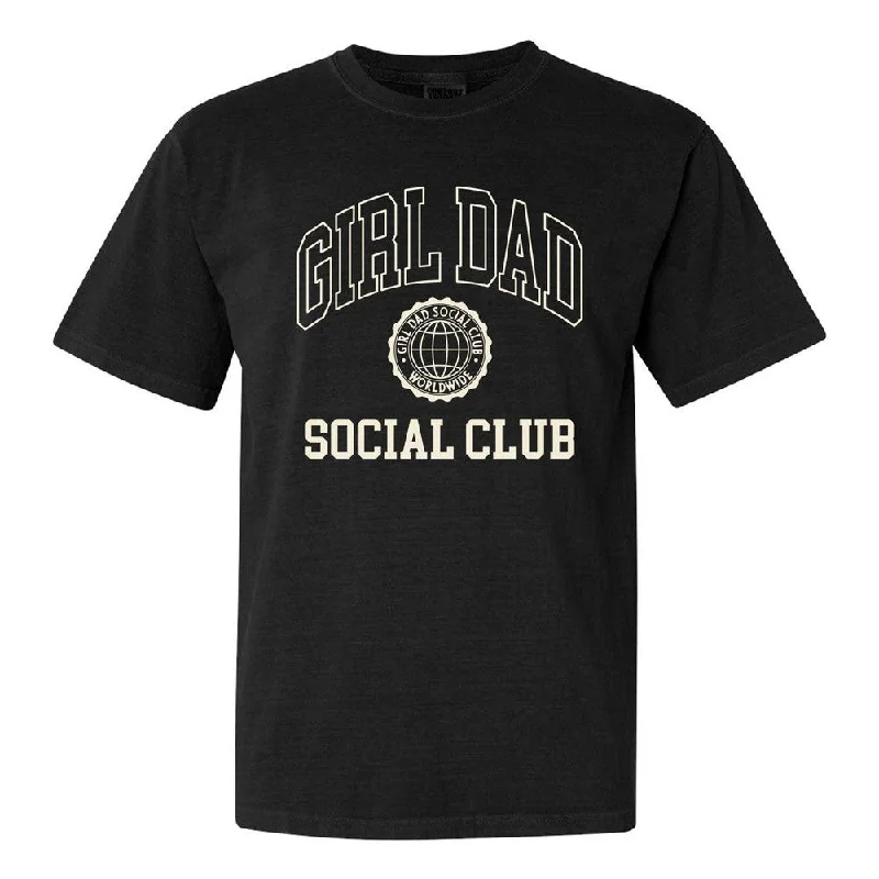 Women's Blouse with Shawl CollarGirl Dad Social Club Tee