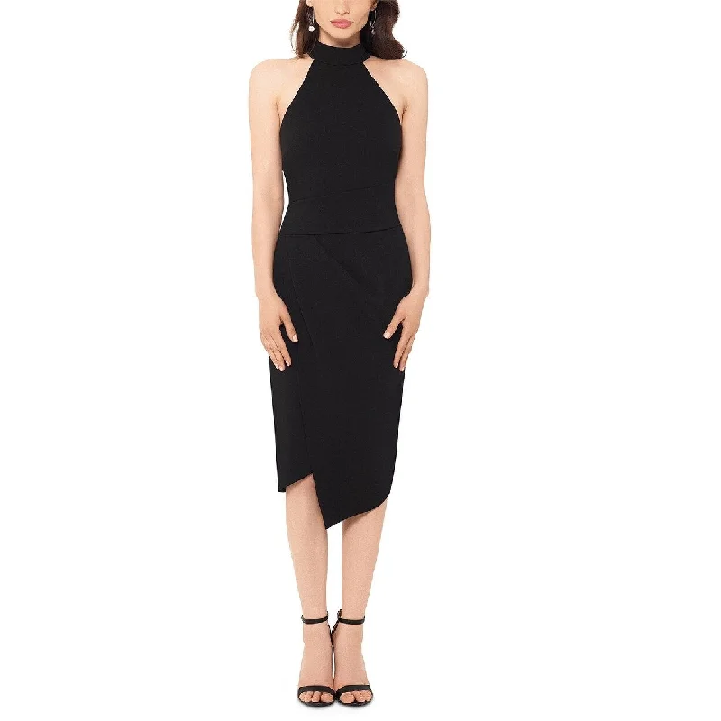 Women's Gathered DressesBetsy & Adam Women's Asymmetrical-Hem Bodycon Dress Black Size 12