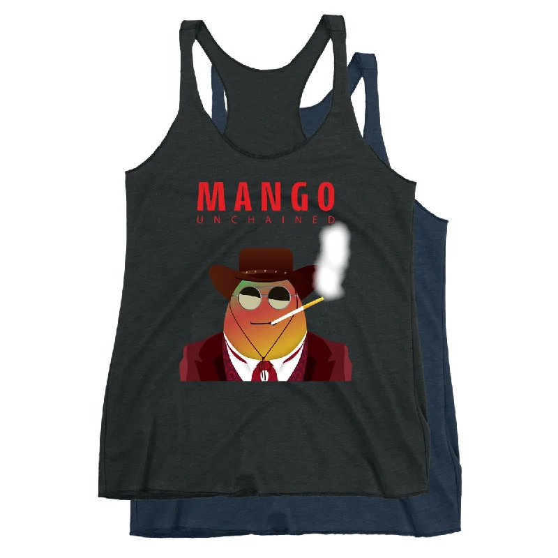 Women's Blouse with U-Shaped CollarMovie The Food™ "Mango Unchained" Women's Racerback Tank Top