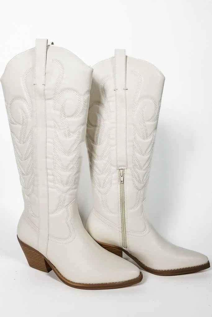 Women's Jumpsuits with U-Shaped CollarMatisse Dixie Western Boots - Ivory