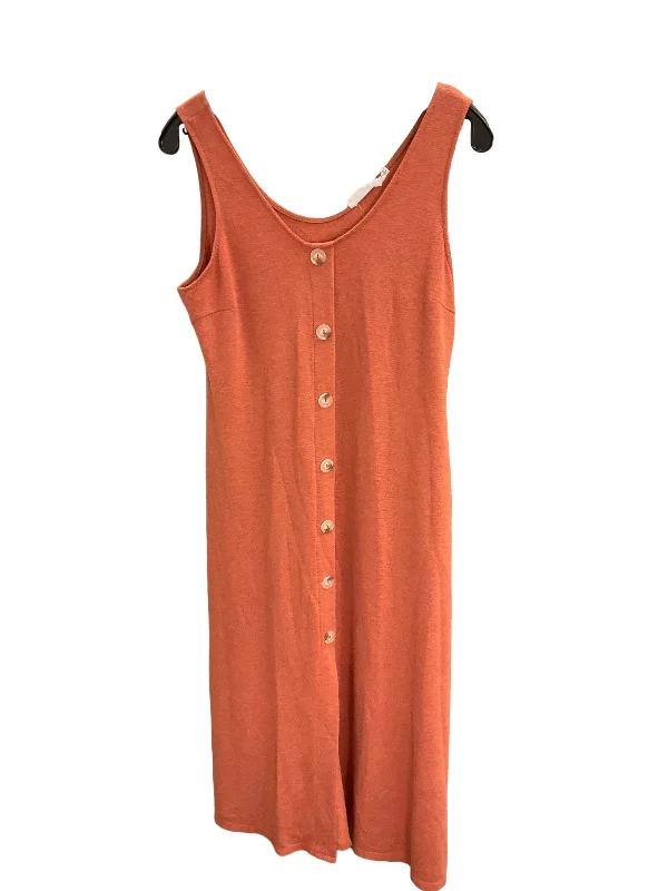 Women's Keyhole-Neck DressesDress Casual Maxi By Nordstrom In Orange, Size: L