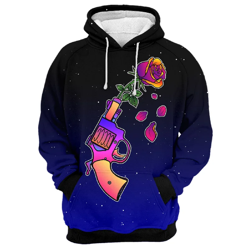 Women's Hooded Sweatshirts with Flared WaistGun N' Rose Hoodie