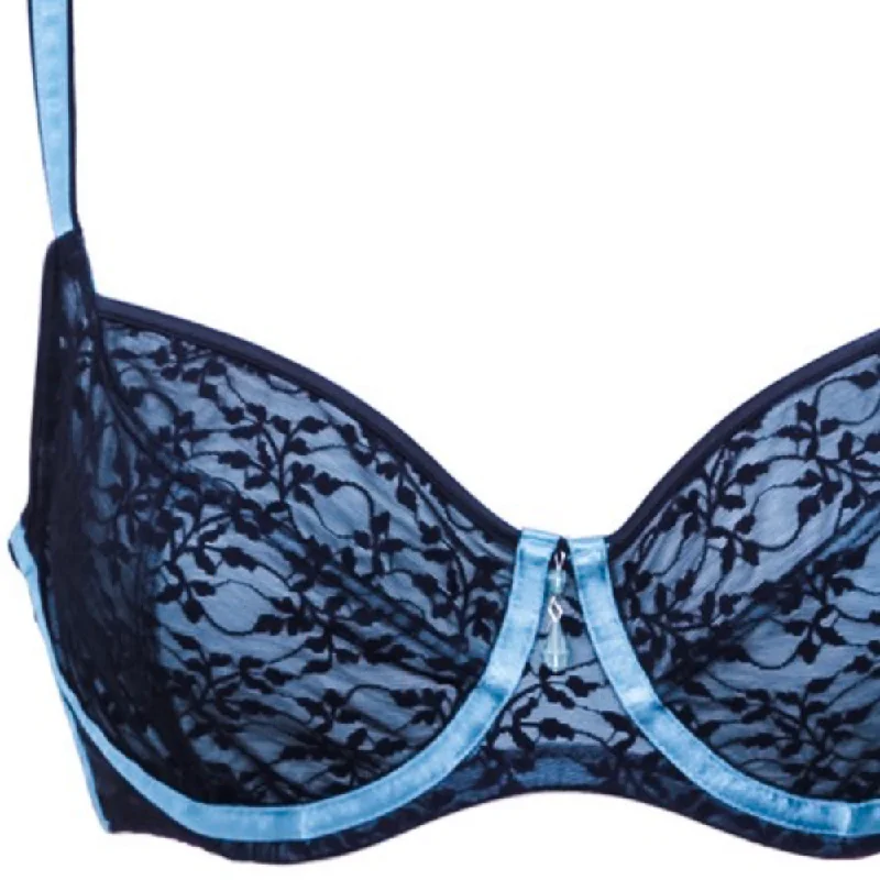 plus-size demi braMidnight Garden Underwired Bra in a Gift Box (DD to G cup)