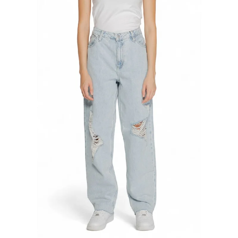 Women's Jodhpurs with Shirt CollarCalvin Klein Jeans blue Cotton Jeans & Women's Pant