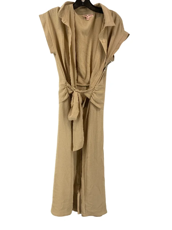  Women's A-Line DressesDress Casual Maxi By Clothes Mentor In Beige, Size: L