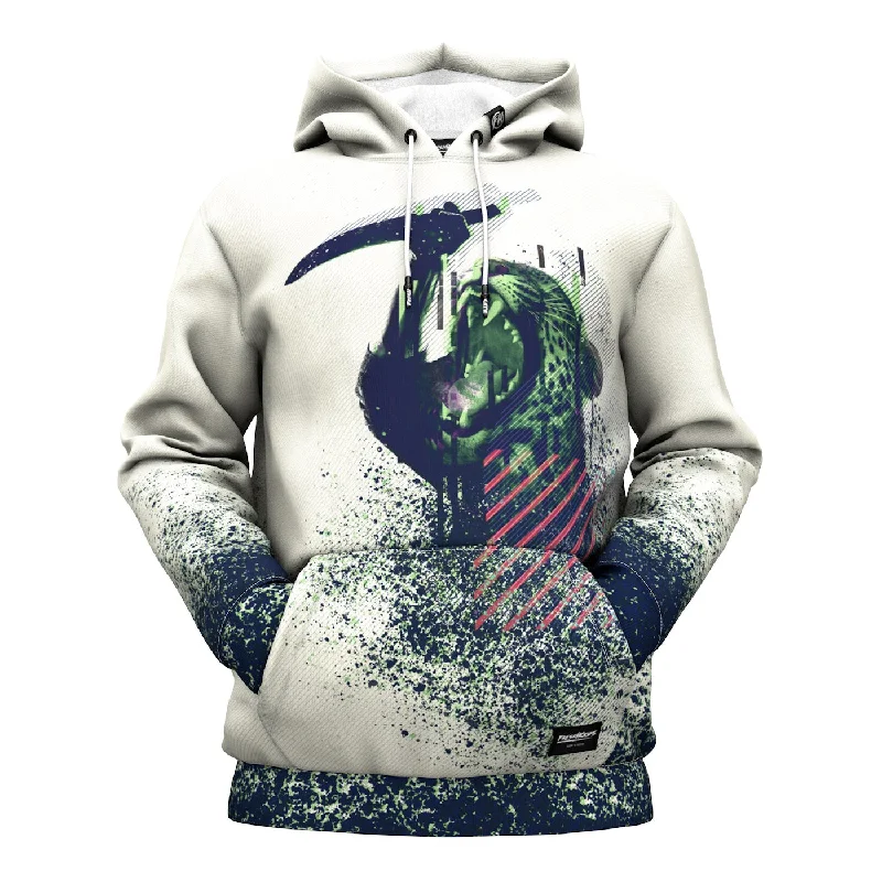 Women's Hooded Sweatshirts with Cinched WaistKnife Cat Hoodie