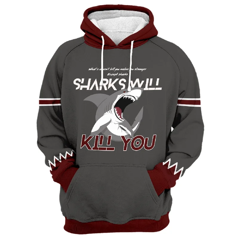 Women's Hooded Sweatshirts with Soft FabricExcept A Shark Hoodie