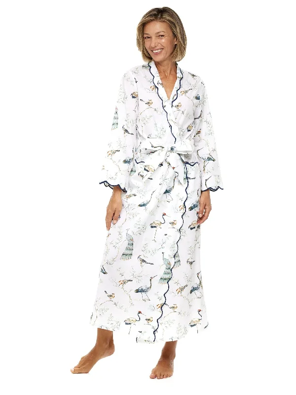 women's pajamas in a cozy, plush fabricBirds of a Feather Print Classic Robe