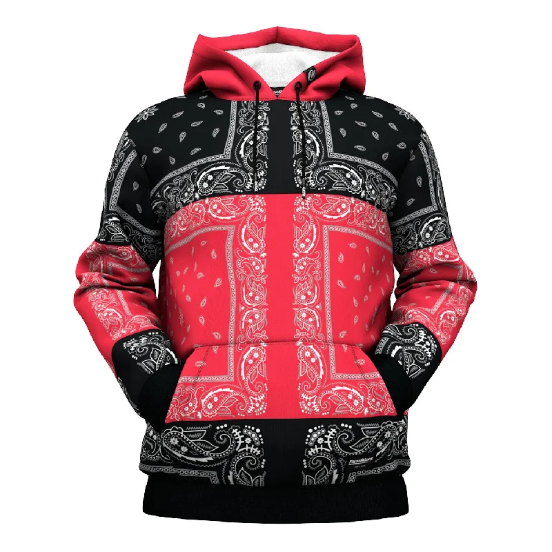 Women's Hooded Sweatshirts with Camouflage LiningSplit Up Hoodie