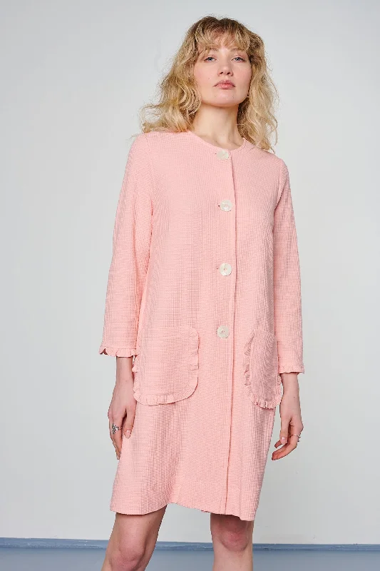 women's pajamas with hidden pocketsRobe bio cotton Waffelpique