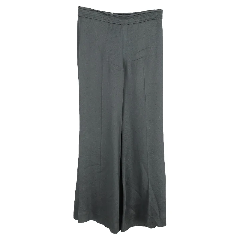 Women's Jodhpurs with U-Shaped CollarEtro Trousers in Grey Acetate