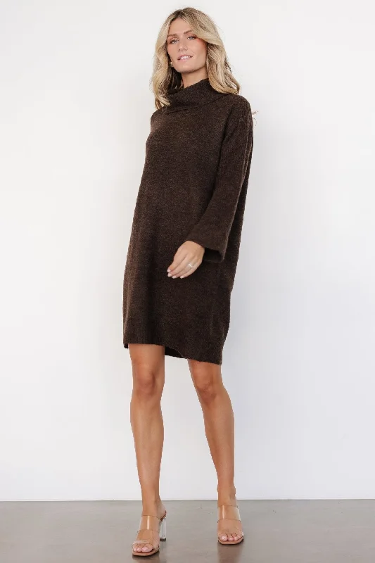 Women's Polka Dot ShortsAmy Sweater Dress | Dark Brown