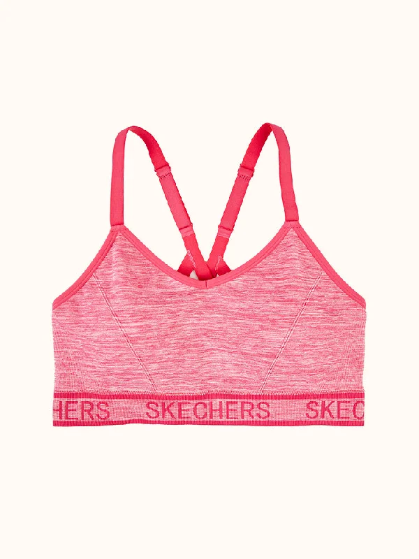 wireless nursing braSeamless Strappy Sports Bra - Pink