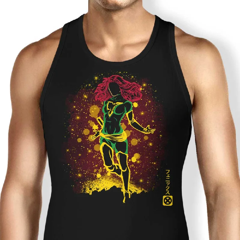 Women's Blouse with Shawl CollarThe Phoenix Rage - Tank Top