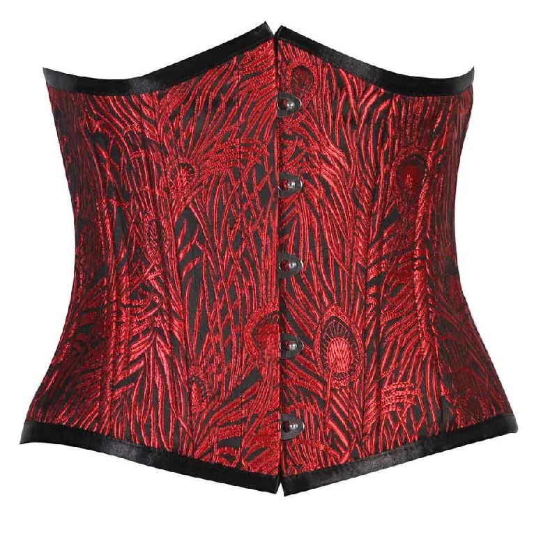 open-bust corset shapewear with lace appliquéEvangeline Waist Training Corset