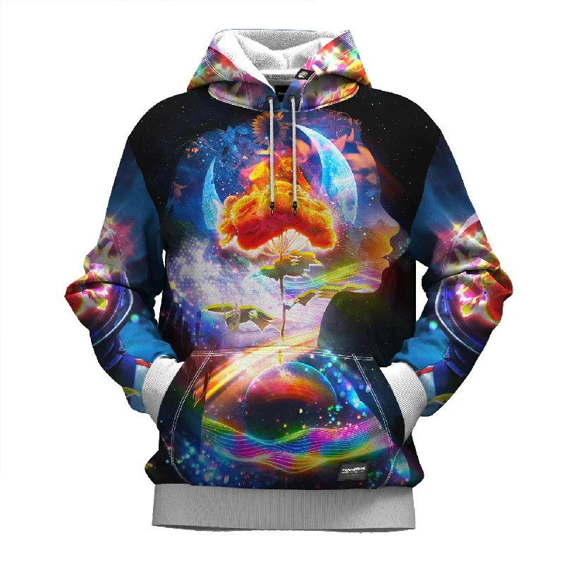 Women's Hooded Sweatshirts with ThumbholesBlissful Space Hoodie