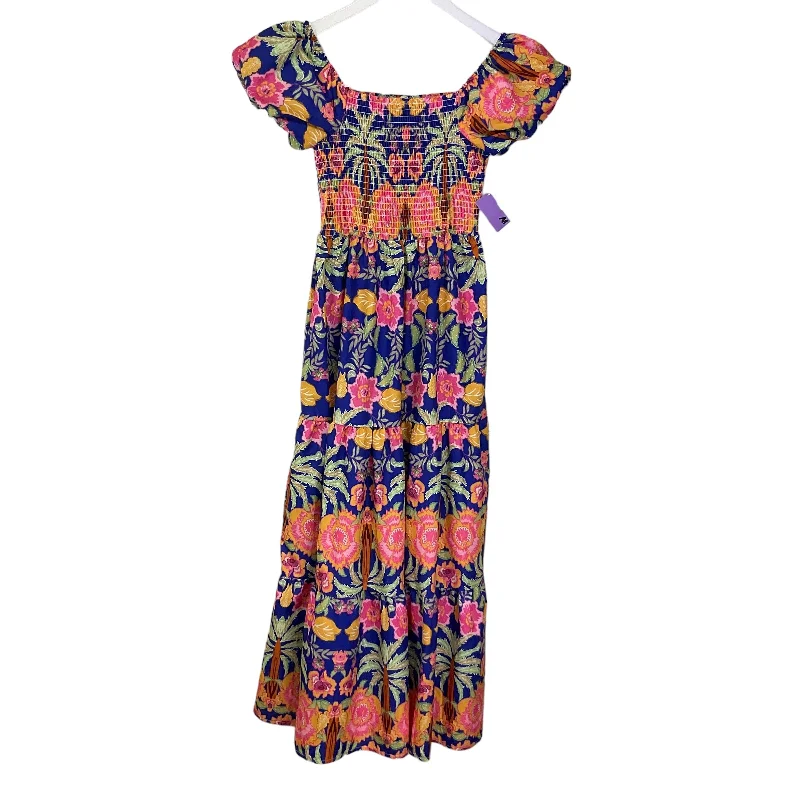 Women's Peter Pan Collar DressesDress Casual Maxi By Clothes Mentor In Multi-colored, Size: S