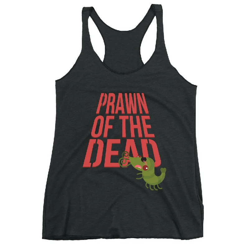 Women's Blouse with Shirt CollarMovie The Food™ "Prawn Of The Dead" Women's Racerback Tank Top