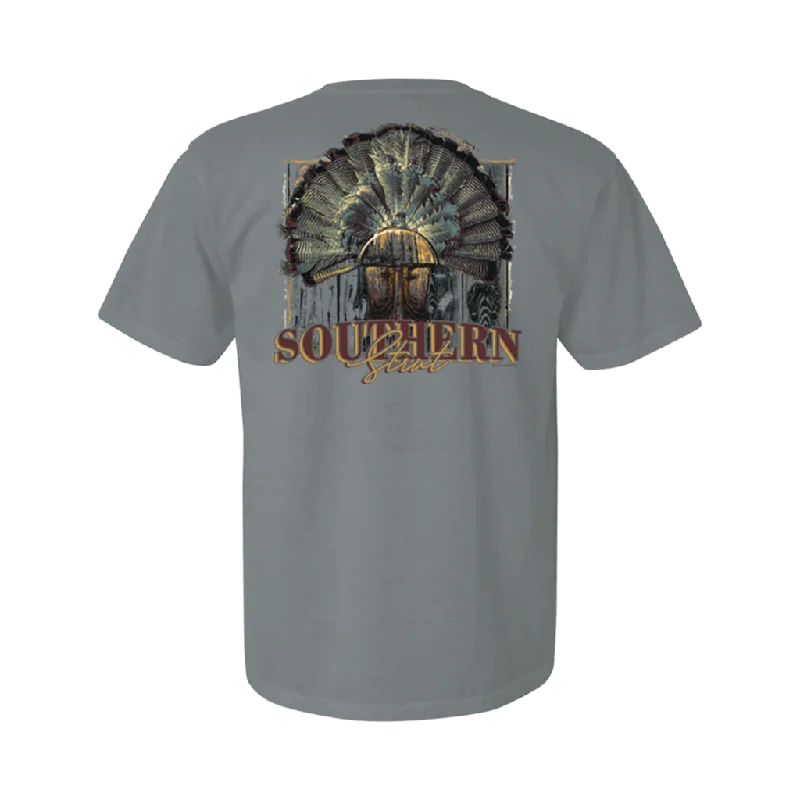 Women's High-Neck BlouseSouthern Strut Turkey Mount Grey T Shirt