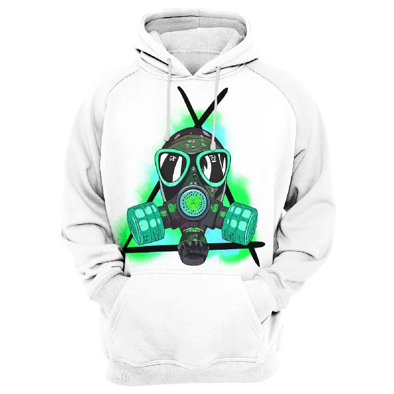 Women's Hooded Sweatshirts with ButtonsToxic Mask Hoodie