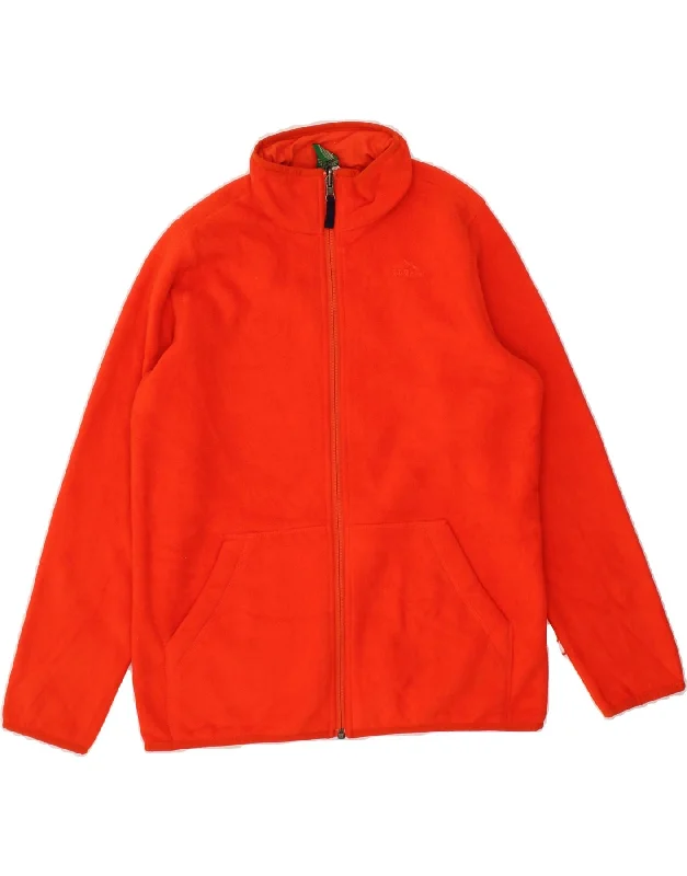 Women's PeacoatsL.L.BEAN Womens Fleece Jacket UK 16 Large Orange Polyester