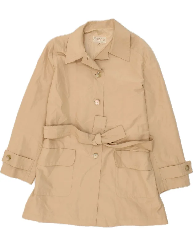 Women's Parka CoatsSUPERIOR Womens Trench Coat EU 44 XL Beige Polyester