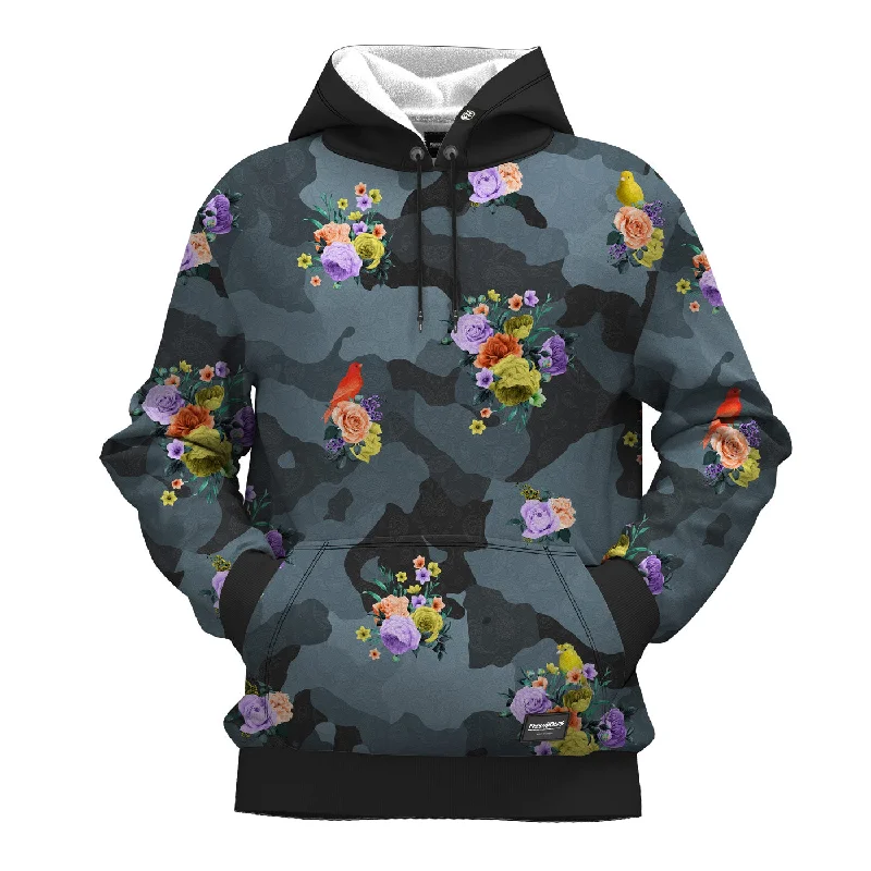 Women's Hooded Sweatshirts with Chevron LiningCamo Flower Hoodie