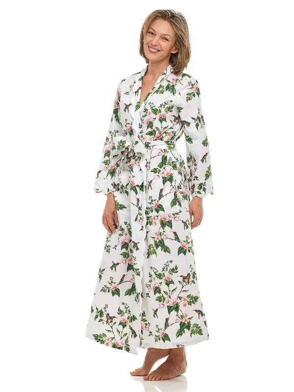 women's pajamas for everyday wearWhite Hummingbird Classic Robe