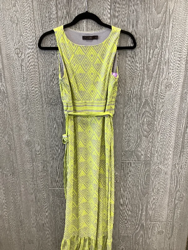 Women's U-Shaped Collar DressesDress Casual Maxi By Clothes Mentor In Yellow, Size: Xs