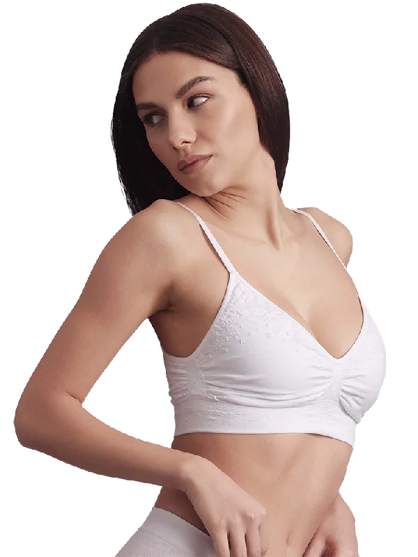 sports bra with compression technologyBELLISSIMA Sensitive Seamless Bra