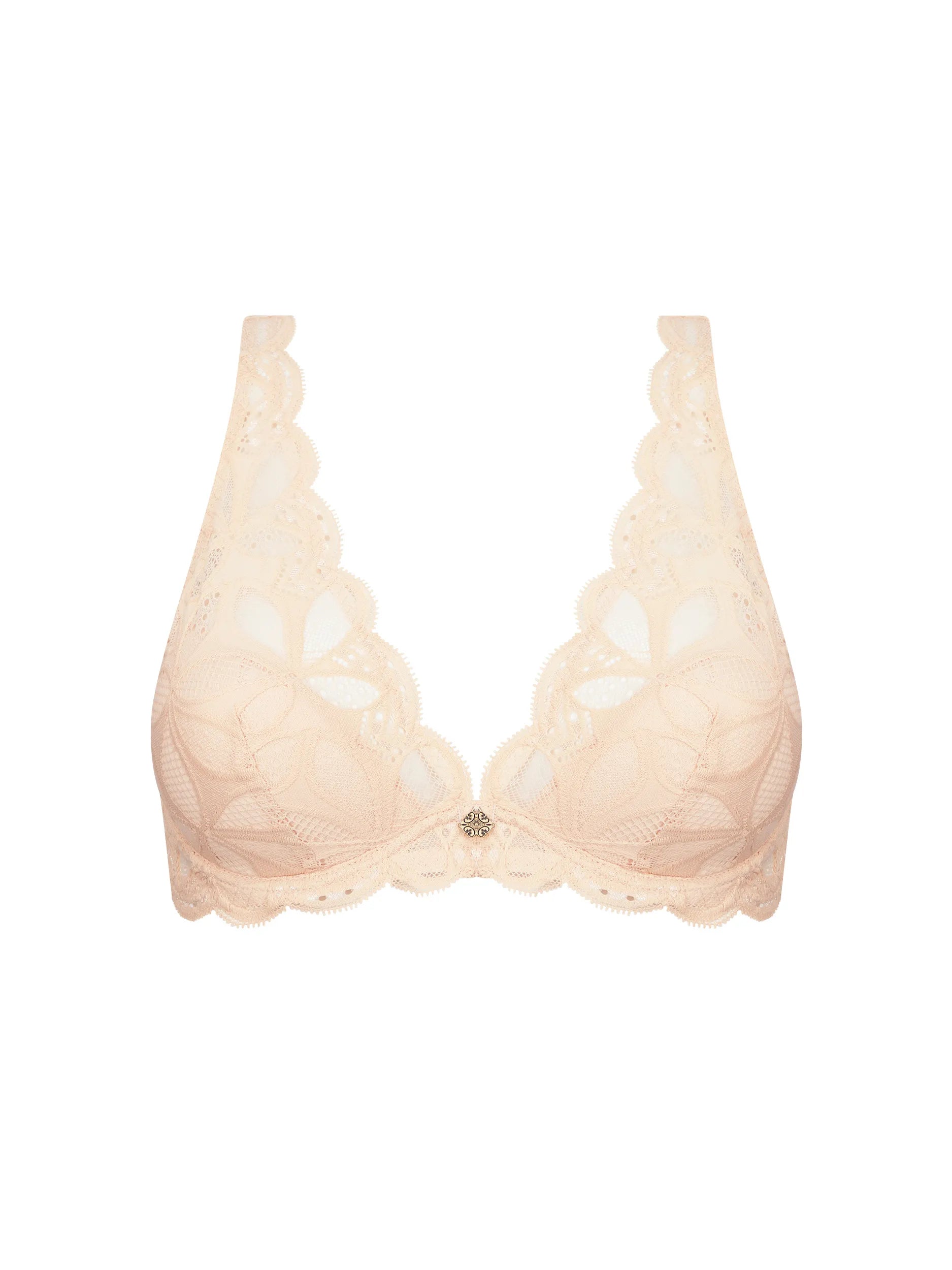 wireless bra with front closure for comfortSTRICTO S.G demi-mousse