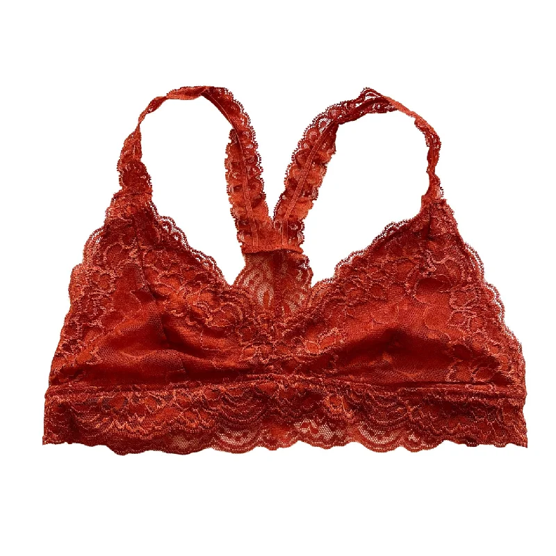 padded balconette braBurnt Orange Racerback Bralette