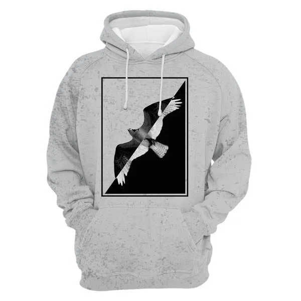 Women's Hooded Sweatshirts with Silk LiningNegative Eagle Hoodie