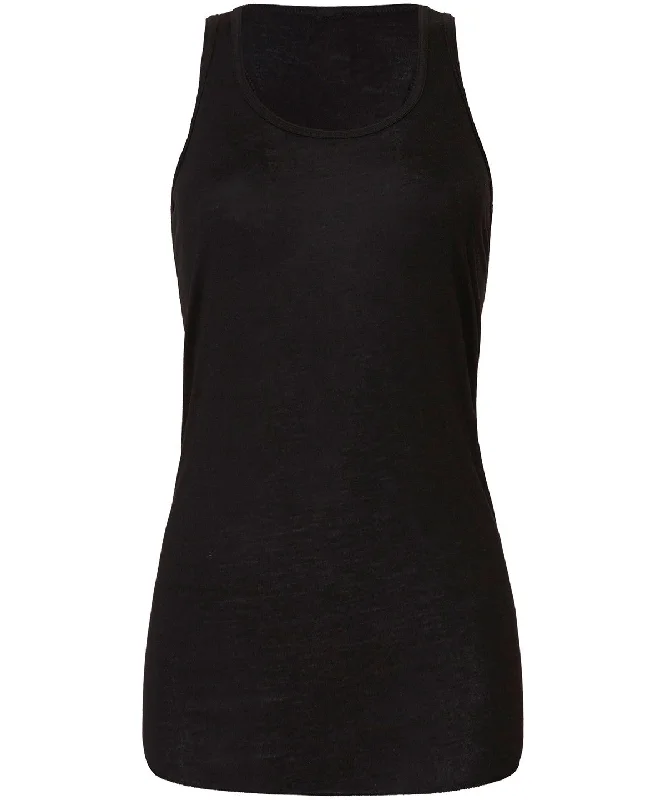 Women's Blouse with BeltFlowy Racerback Tank Top | BLACK