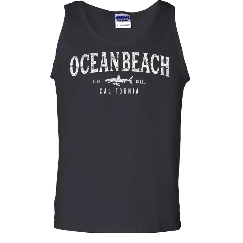 Women's Hooded Sweatshirts with Terry Cloth LiningOcean Beach California Asst Colors Tank Top