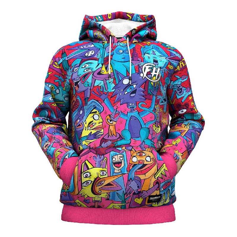 Women's Hooded Sweatshirts with Stretch WaistAnimalitos Hoodie