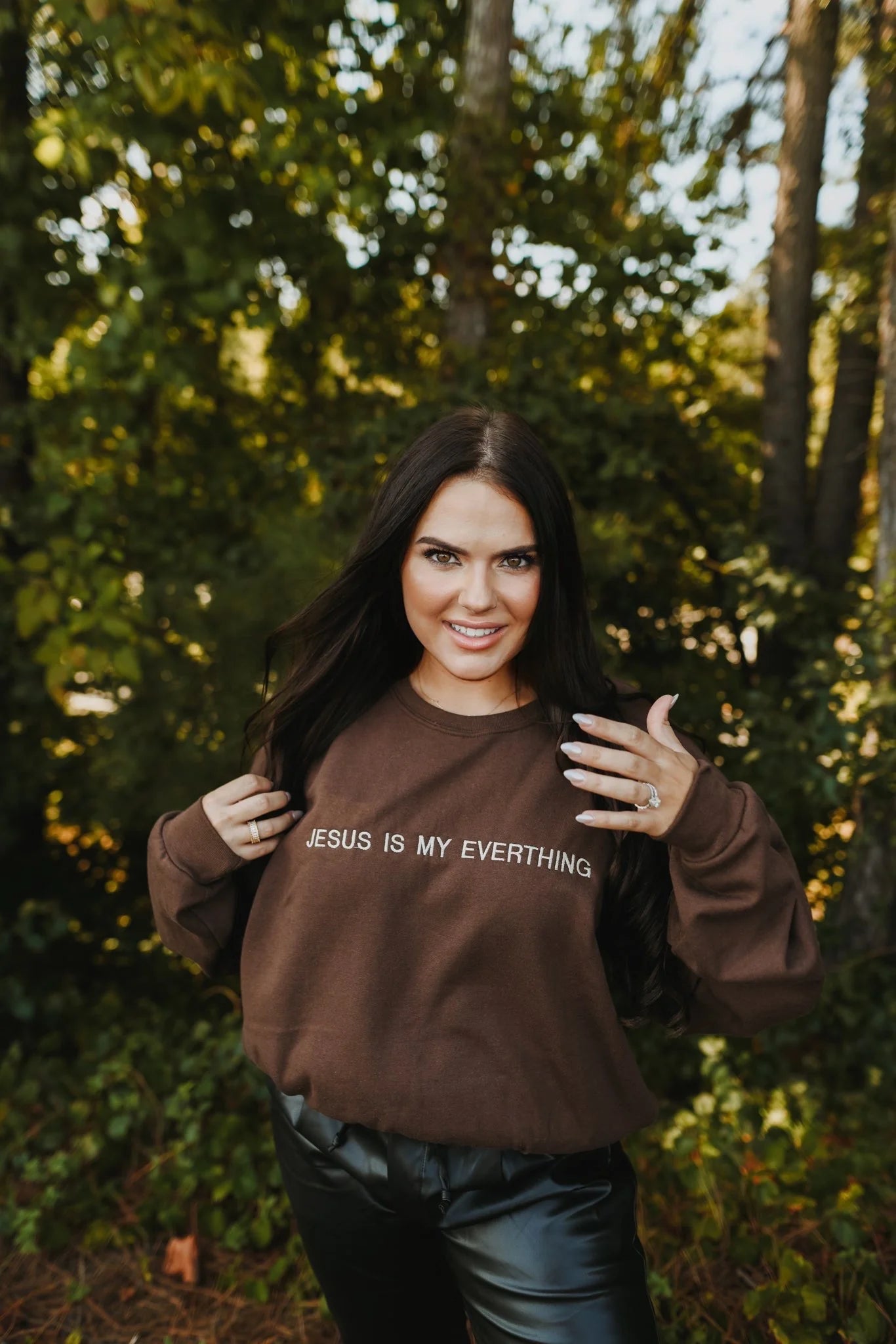 Women's Blouse with Keyhole CollarJesus Is My Everything Sweatshirt