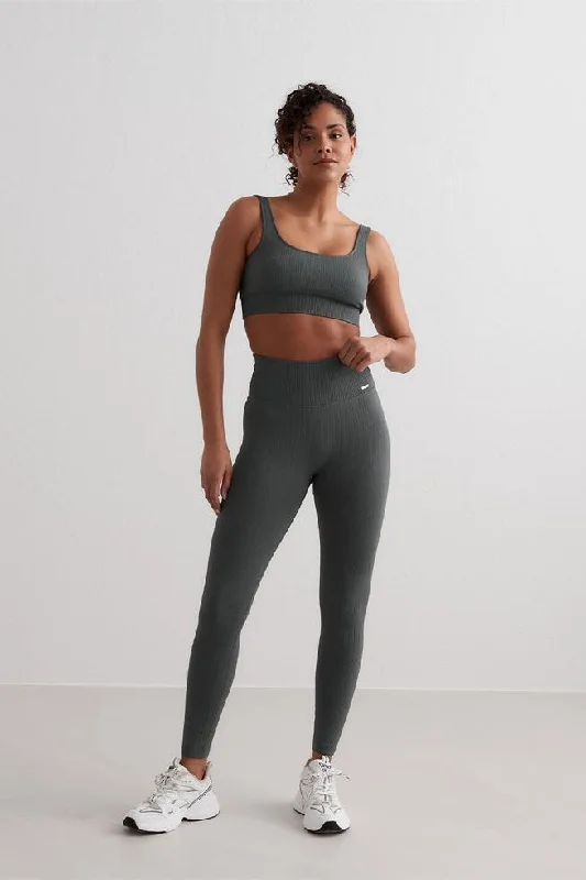 Ribbed Seamless Tight | Sage