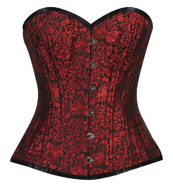 high-waisted shapewear with lace trim for eleganceEvangelina Waist Training Corset