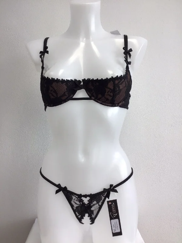 lace overlay convertible braSet Luxxa Capricorne  BH 1/2 & String Ouvert