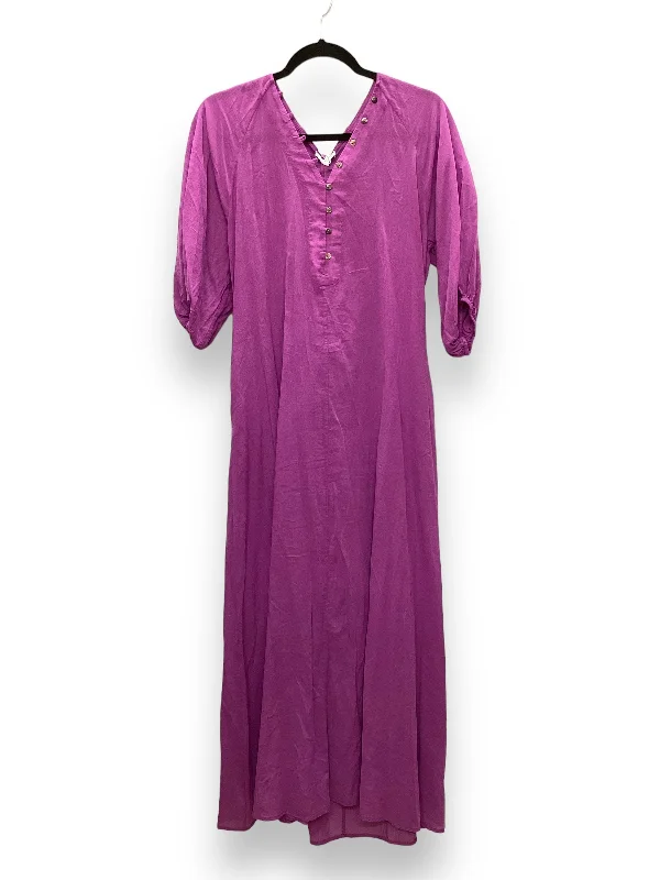 Women's Shirt Collar DressesDress Casual Maxi By Clothes Mentor In Purple, Size: Xs