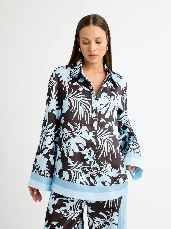 Women's Blouse with Shawl CollarDESERT DREAMS SHIRT