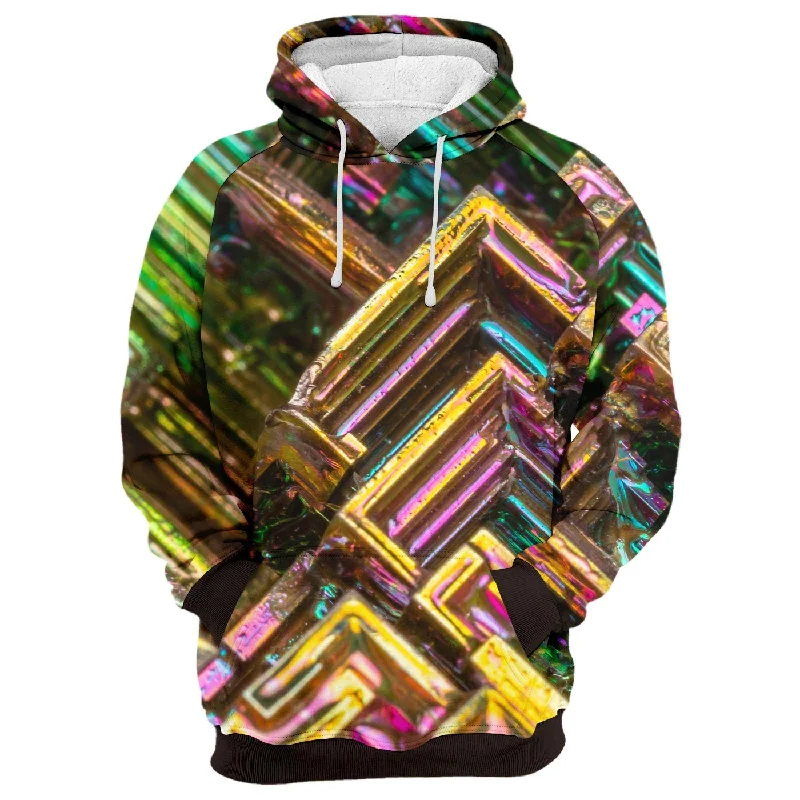 Women's Hooded Sweatshirts with Spandex LiningMineral Bismuth Stone Hoodie