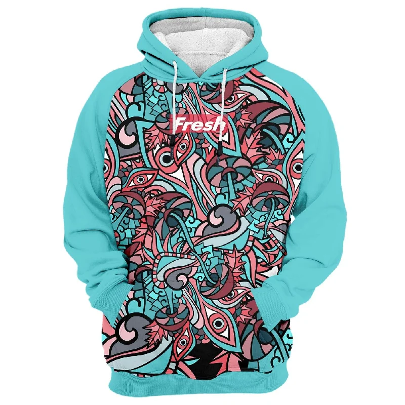 Women's Hooded Sweatshirts with Polka Dot LiningFresh Doodle Hoodie