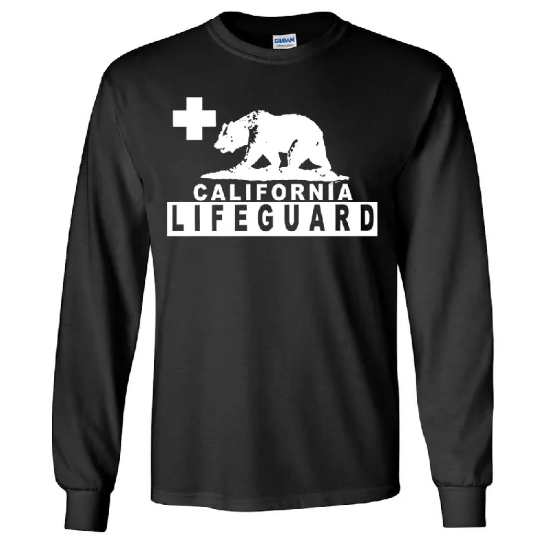 Women's Hooded Sweatshirts with Plush LiningCalifornia Lifeguard Long Sleeve Shirt